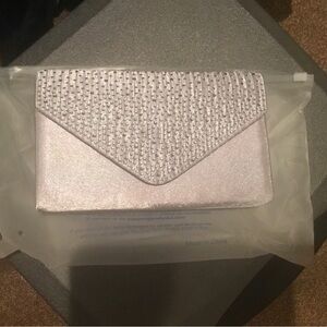 Silver rhinestone bag